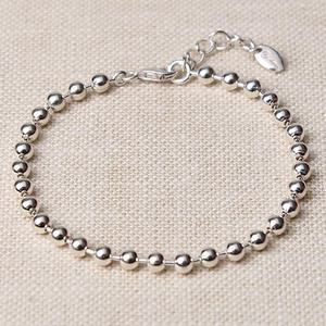 [라라쥬얼리]4mm 실버볼 팔찌