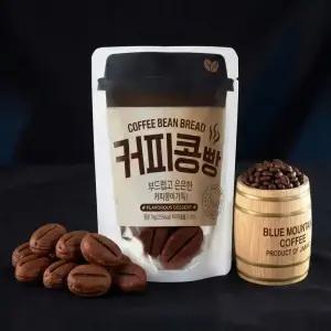 [최종 2,160원] [만쥬데이] 리얼원두로 진하고 고소한 커피콩빵 1팩 70g