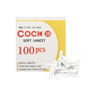 아큐첵호환 쿡 콕 소프트 란셋 일회용 채혈침 1박스(100개입) 여드름침 여드름압출