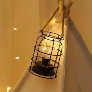 [텐바이텐]모던 LED 철제 조명 캠핑 감성 무드등 와이어 무선 인테리어 전등