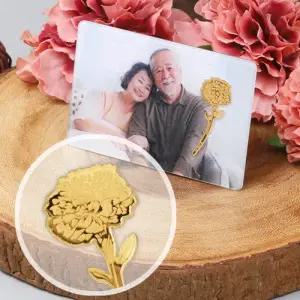 순금 카네이션 포토카드 1.87g 24k 추석 부모님 은사님선물