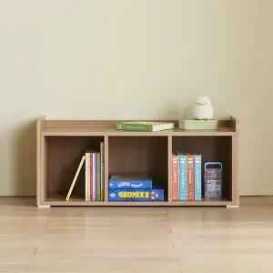 [가구리빙]주니토 1000 1단 낮은 책장 라운드형 2colors