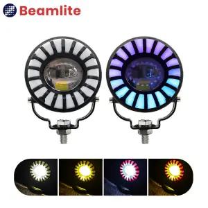 ML01 오토바이 라이트 2개 35W+35W LED 오토바이 전조등 바이크 안개등 보조등 4000루멘 스쿠터 튜닝 12V~24V