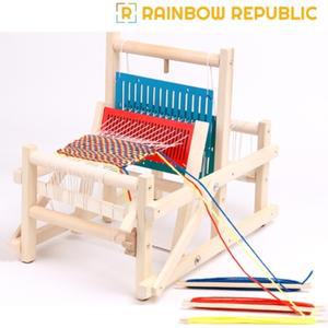 레인보우 미니 직조기 베틀 위빙틀