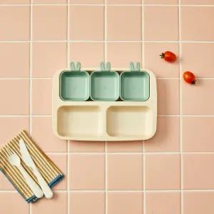 [모던하우스] 모던하우스 키즈세이프 렌지안심 네스틱 토끼 원플레이트 유아식판 4P 민트그린 KI0124059