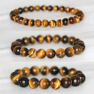 천연 황호안석 옐로우 타이거아이 AAA급 염주 원석팔찌 금전운 재물운 사업운 파워스톤