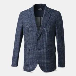 남성 시어서커 체크 신사 콤비 자켓 YCO797 중년 여름