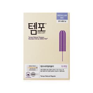 동아제약 템포 탐폰 체내형 생리대 내추럴 레귤러 10개입