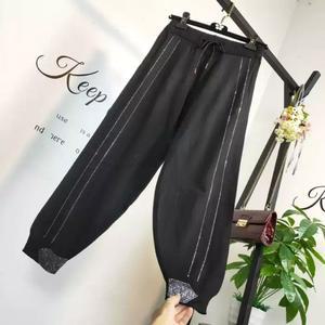 라인댄스복 팬츠 편한바지 큐빅 하의 빤짝이 사교 여자조거팬츠 밸리