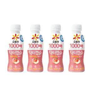 요플레 닥터캡슐 복숭아 130mLx12개/1000배/냉장무배