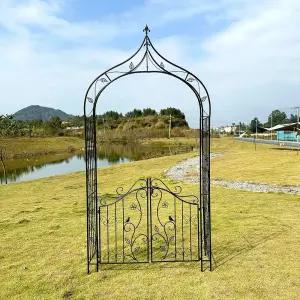 아치형 대문 철제 주택 지지대 넝쿨 게이트 장미 터널 꾸미기 전원주택 울타리 철재 가든