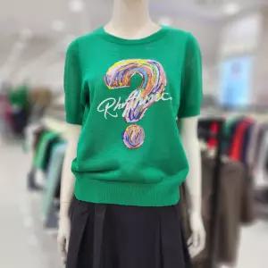 [조이너스]여성 브랜드 25신상 라운드 여름 반팔 니트 티셔츠 JAFU4WSL220_US