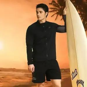 [아레나수영복] 노마 레귤러핏 래쉬가드 세트 A6BM1PC02BLK