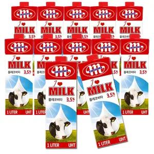 믈레코비타 폴란드 아이러브밀크 수입멸균우유 1000ml 12개