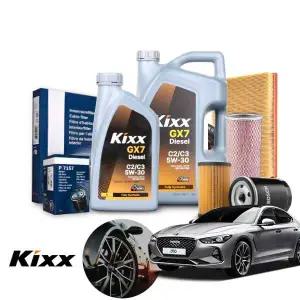 제네시스G70(~20) 2.2 디젤 킥스 2026 5w30 합성엔진오일 필터세트 오일교환 패키지