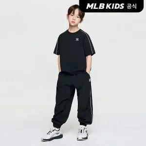 [MLB키즈](공식)26SS 아웃도어 베이직 우븐팬츠 티셔츠세트 NY (Black)7AS1B1263-50BKS
