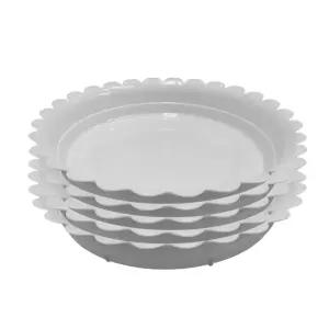 원형 화분받침대 화이트 8호 대형 22cm 5개 흰색 가성비