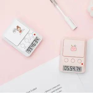 스터디타이머 초시계 버튼식 무음 미니 스톱워치 수험생 공부용 타이머