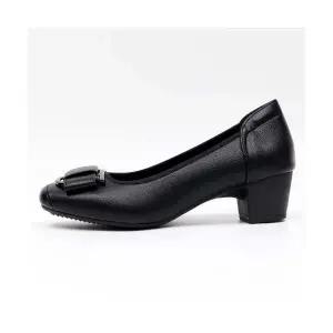 제이시 무지 외반증 5cm구두 소가죽 발편한 구두 K398