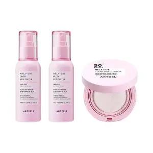 아트델리 멜라컷 글로우 선워터 100ml x2 + 선쿠션 15g