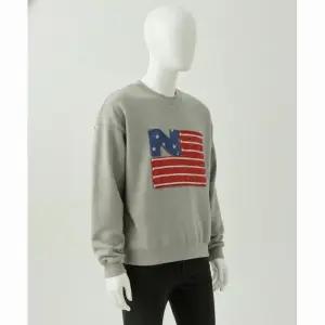 비욘드 클로젯 올드 글로리 패치 스웨트 셔츠 그레이