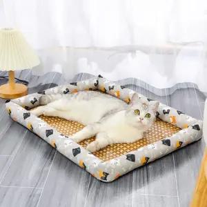 애견라탄 매트 쿨 강아지 고양이 쿨 방석 여름