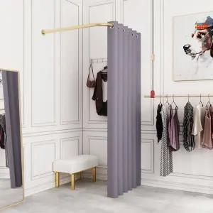 피팅룸 옷갈아입는곳 업소용 이동식 옷가게 탈의실 스탠드 의류가게 커튼