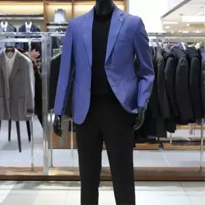 [바쏘](의정부점)25 SS 이태리 수입원사 리넨(마) 100% 클래시컬 남성콤비재킷 블레이저 라이트블루