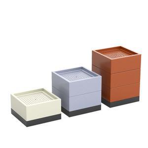 가구 높이조절 식탁다리 고정대 풋패드 조절발 7 8x4cm 탁자 폭40 절반