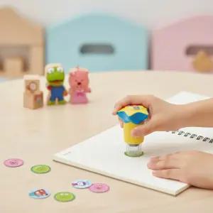 뽀로로 스티커 도장놀이 찍기놀이 스탬프 칭찬스티커 스템프 데코 다꾸 (뽀로로 루피 세트)