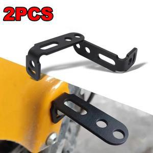 2개 조절식 브래킷 스쿠터 전기자전거 펜더 LED 안개등 홀더 금속 오토바이 액세서리 스포트라이트 마운트