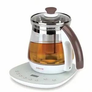 키친아트 전기주전자 티메이커 1.8L 브라운 커피포트 주방용품 전기 주방 조리기구 수기