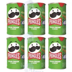 프링글스 B2K2F9M2 사워크림 어니언 53g 미니 6개 양파 감자칩