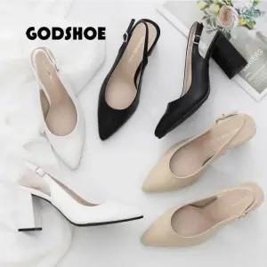 갓슈 델리언 8cm 킬힐 슬링백 스퀘어힐 여성구두