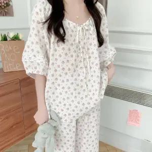 에피 여성 여름 잠옷세트 반팔 원피스 상하세트 빅사이즈 파자마 파티 우정 휴가 홈웨어