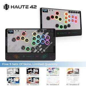 Haute42 C-AT 마그네틱 레버리스 히트박스 컨트롤러 스틱리스 아케이드 키보드 PC/PS4/PS5/스위치 파이트스