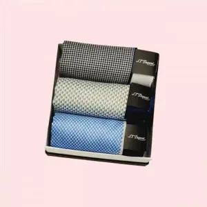 듀퐁 25SS 흡수력이 좋은 순면 손수건 3종 셋트 SE5SMA381001SBU002GE005NY 4280875