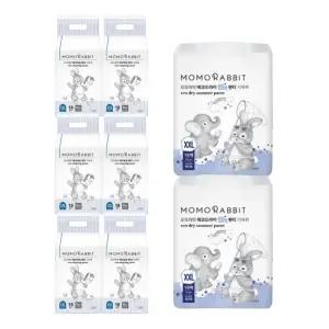 모모래빗 팬티기저귀 에코씽씽 남아용 점보형 18매x6팩+에코드라이 썸머 점보형 18매x2팩 (총 8팩)