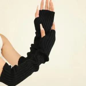 겨울 골지 롱 니트 암워머 사무실 핸드 팔워머 손토시