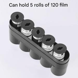 60mm 필름 컨테이너 보관 상자 하드 박스 플라스틱은 120 5롤을 담을 수 있습니다. 방진 암실 장비 사진