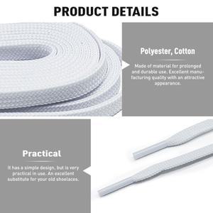 피겨 스케이트 끈 신발 폭 0.5cm 86/94/102인치 이중 레이어 브레이드 롤러 아이스 액세서리