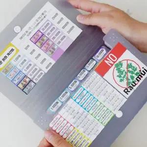 해외 여행 지폐 보관 파우치 투명 비닐 케이스 환전 화폐 정리 수납 휴대용