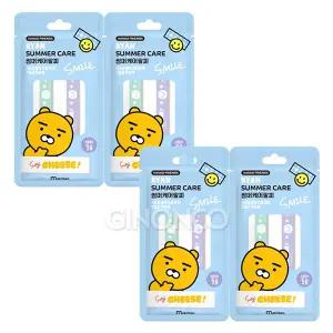 24년형 카카오프렌즈 라이언 썸머케어팔찌(성인용 2P) x4 야외 모기퇴치