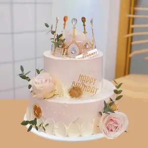 2단 모형케이크 티아라 돌잔치 모조 생일케이크