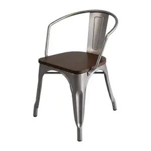 [하이파가구]톨릭 목방석철제암체어 색상5