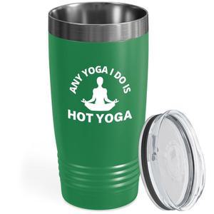 플레어 랜드 요가 텀블러 20온스 그린 - 핫 강사 젠 영성 치유 필라테스 애호가