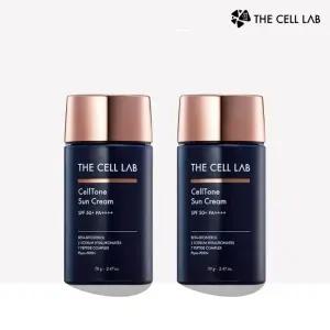 더셀랩 셀톤 PDRN 히알루론산 썬크림 톤업 남성 무기자차 선크림 70g 1+1