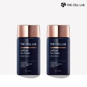 더셀랩 셀톤 PDRN 히알루론산 썬크림 톤업 남성 무기자차 선크림 70g 1+1