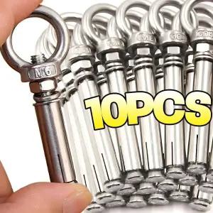 웨지앙카 아이볼트 M6 스틸 앵커 콘크리트 리프팅 링 클로즈드 훅 월 너트