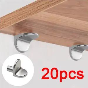 파이프브라켓 20개 선반 스터드 페그 핀 콘센트 5mm L 자형 수납장 분리기 나무 유리 레이어 보드 가구 브